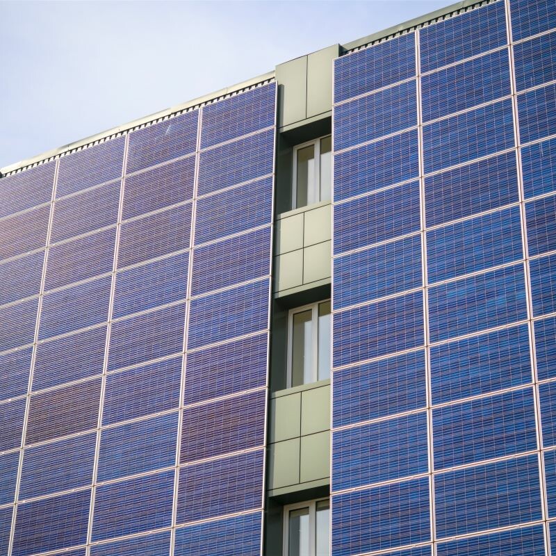 Photovoltaik-Fassadenanlage